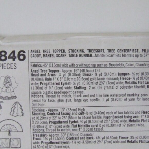 Christmas decoration sewing pattern Simplicity uncut vintage Xmas craft angel - Picture 5 of 9